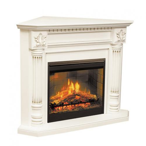 Каминокомплект IGMA Камелот угловой (белый с золотой патиной)+Symphony 26 Каминокомплект IGMA Камелот угловой (белый с золотой патиной)+Symphony 26 в Кургане