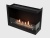 Встроенный биокамин Lux Fire Угловой 690 S (правый угол) Lux fire