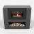 Тумба LUXFIRE с биокамином "Лукоморье" 900 (графит) Lux fire