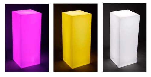 Светильник Колонна 30х190 питание от АКБ, RGB