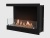 Встроенный биокамин Lux Fire Угловой 690 S (левый угол) Lux fire