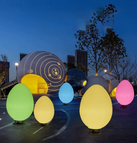 Светильник Яйцо 54х95 питание от АКБ, RGB