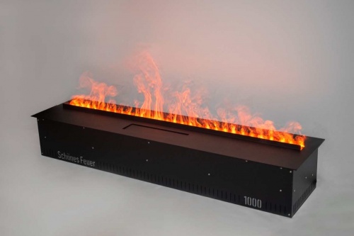Электроочаг Schönes Feuer 3D FireLine 1000 со стальной крышкой в Кургане