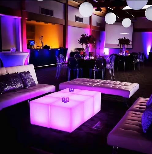 Светильник Куб 35 с питанием от АКБ, RGB