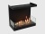Встроенный биокамин Lux Fire Фронтальный 700 М Lux fire